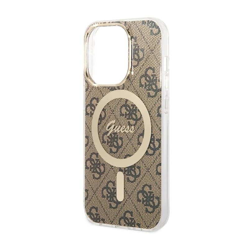 Guess 4G MagSafe - Case for iPhone 14 Pro Max (Brown) - 5