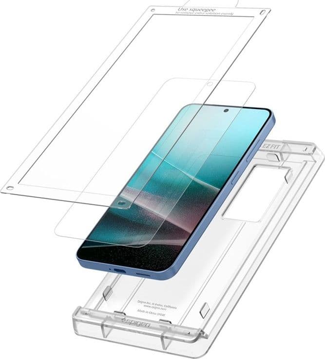 Spigen Elite Shield EZ Fit HD - Hydrogel Screen Protector for Samsung Galaxy S25 (Clear) - 3