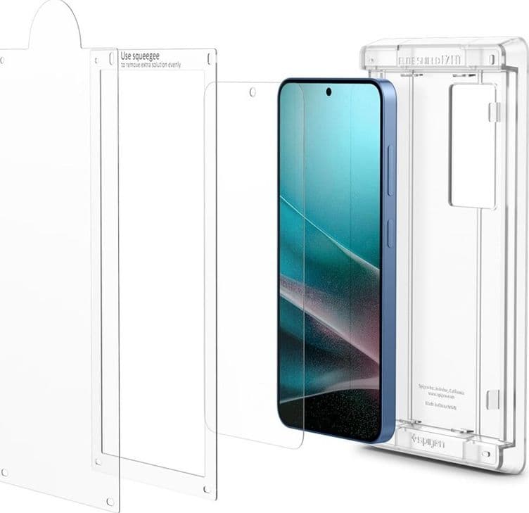 Spigen Elite Shield EZ Fit HD - Hydrogel Screen Protector for Samsung Galaxy S25 (Clear) - 6