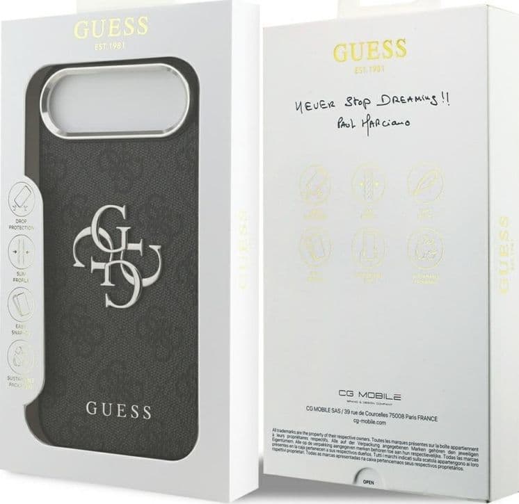 Guess 4G Big 4G Classic Logo - Case iPhone Air (Black / Silver) - 8