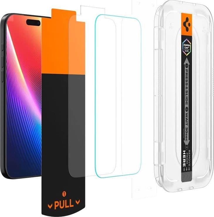 Spigen GLAS.TR EZ Fit Pro Privacy - Privacy Tempered Glass for iPhone 17 Pro Max / 16 Pro Max - 5