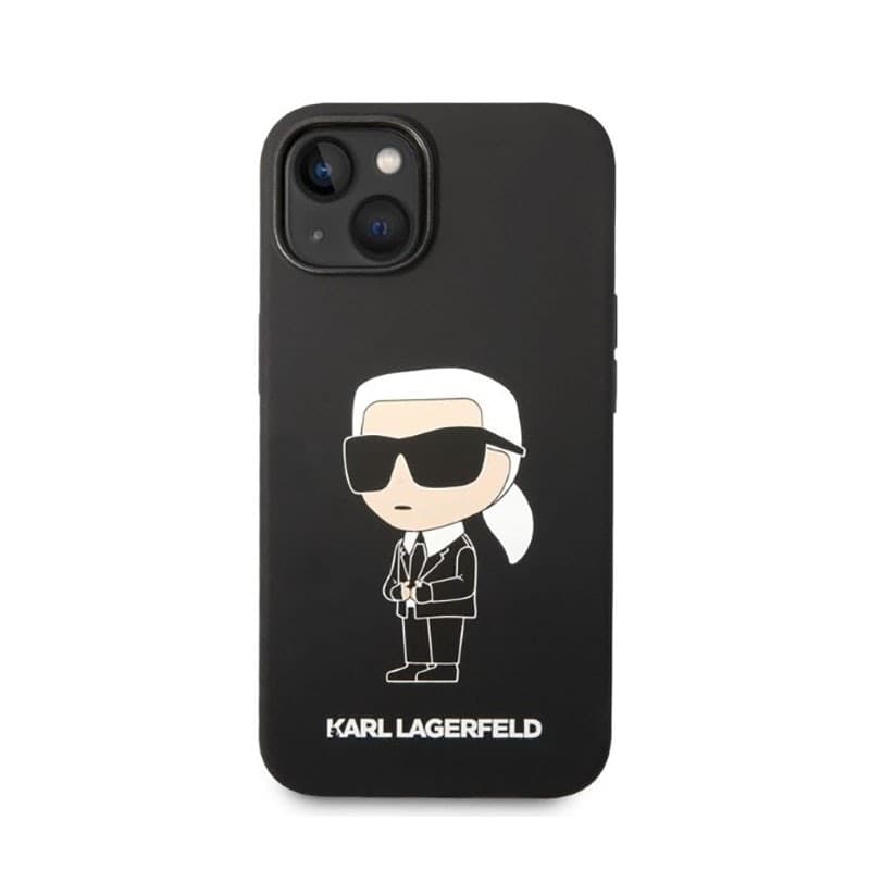 Karl Lagerfeld Silicone NFT Ikonik - Case for iPhone 14 Plus (Black) - 3