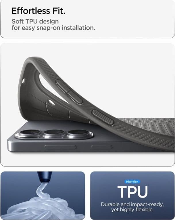 Spigen Liquid Air - Custodia per Samsung Galaxy S26+ (grigio marmo) - 8