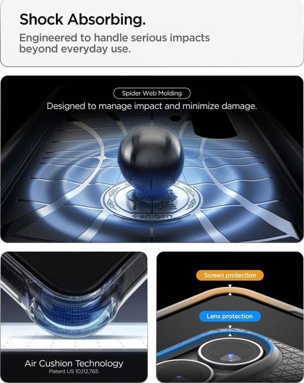 Spigen Liquid Air - Custodia per Samsung Galaxy S26+ (grigio marmo) - 9