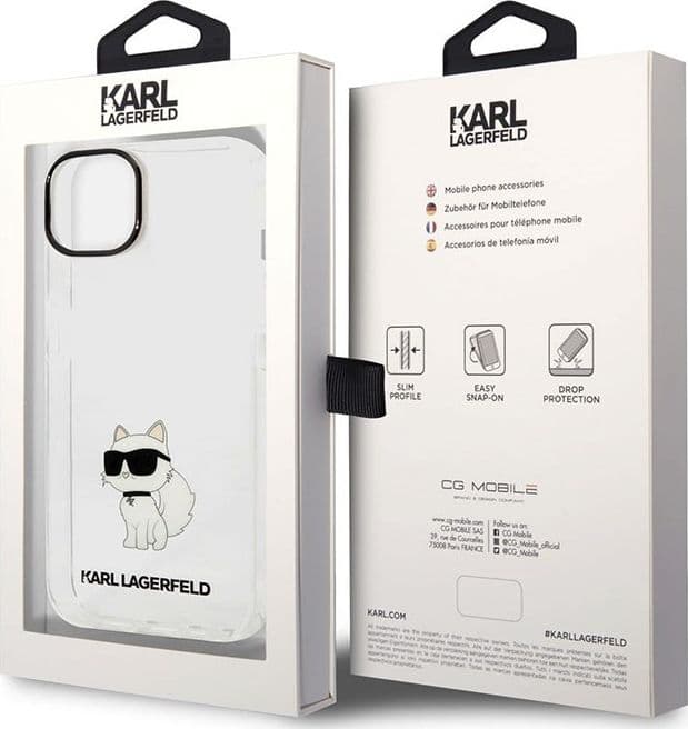 Karl Lagerfeld IML NFT Choupette - Case for iPhone 14 Plus (Clear) - 6