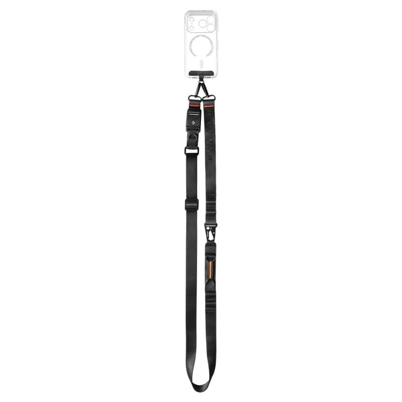 Spigen DA30M Lanyard Strap Crossbody - Universal Phone Strap / Lanyard (Black) - 3