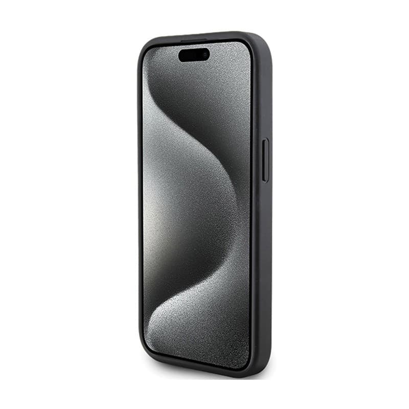 Karl Lagerfeld Quilted K Pattern - iPhone 15 Plus Case (Black) - 5