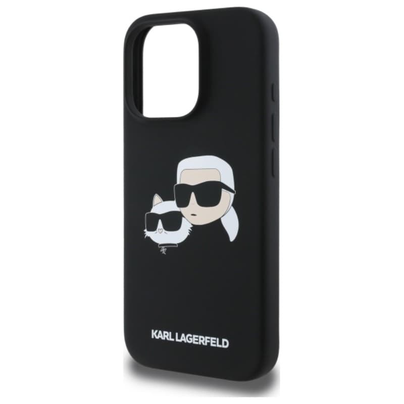 Karl Lagerfeld Silicone Double Heads Print MagSafe - Case iPhone 16 Pro (black) - 6
