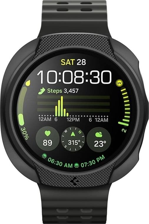 Spigen Liquid Air - Case for Samsung Galaxy Watch 8 44 mm (Matte Black) - 3