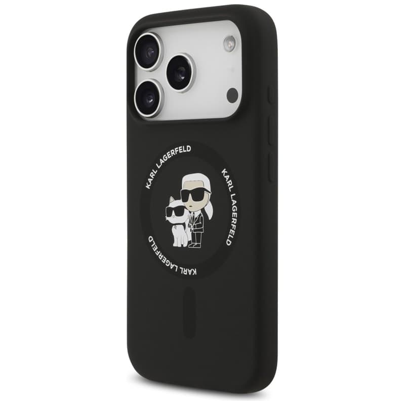 Karl Lagerfeld Silicone Karl & Choupette Ring MagSafe - Case iPhone 17 Pro Max (black) - 2