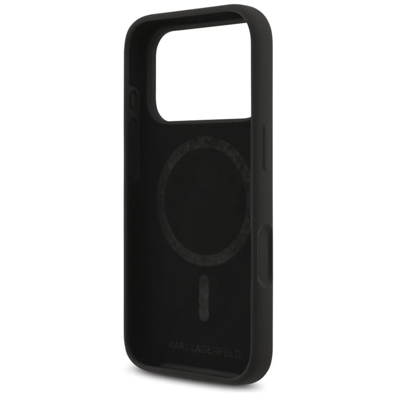 Karl Lagerfeld Silicone Karl & Choupette Ring MagSafe - Case iPhone 17 Pro Max (black) - 7