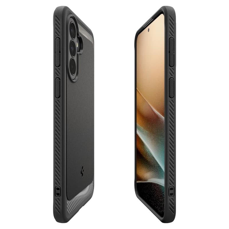 Spigen Rugged Armor - Custodia per Samsung Galaxy A37 5G (Nero opaco) - 7