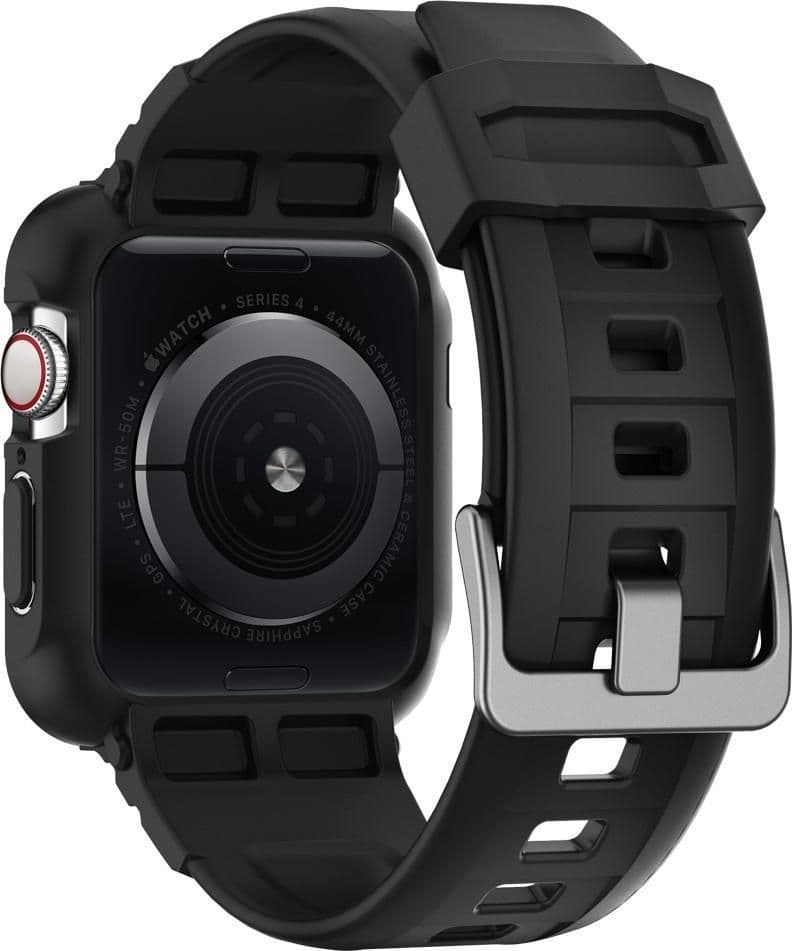 Spigen Rugged Armor Pro Case – Band with case for Apple Watch 44 / 45 mm (Black) - 2