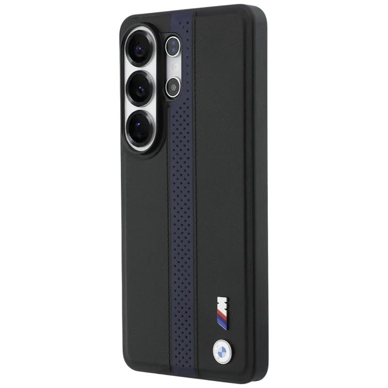 Custodia MagSafe con logo BMW M a strisce perforate per Samsung Galaxy S26 Ultra (blu) - 2