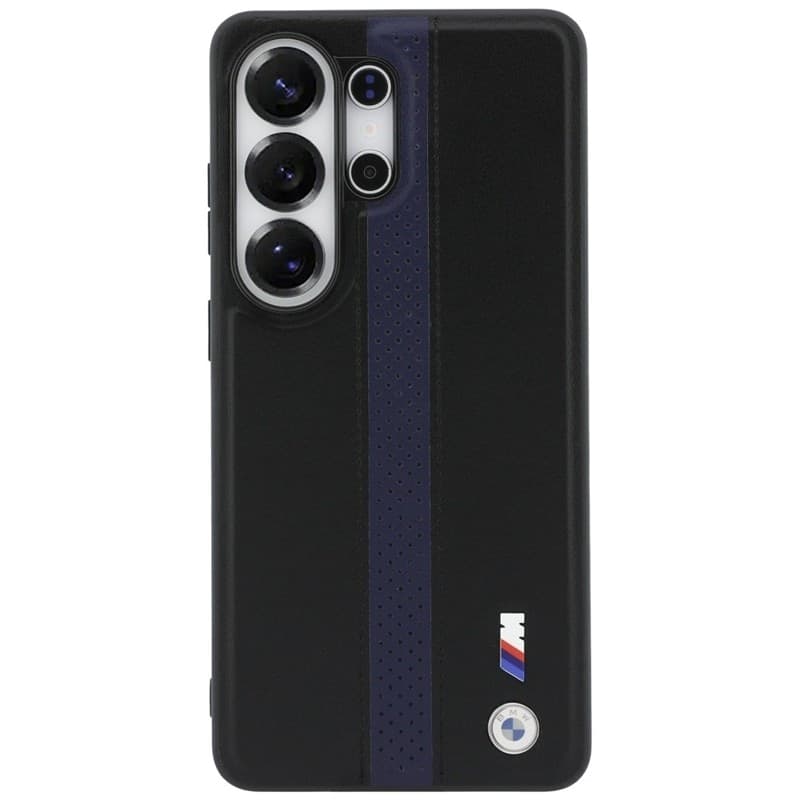 Custodia MagSafe con logo BMW M a strisce perforate per Samsung Galaxy S26 Ultra (blu) - 3