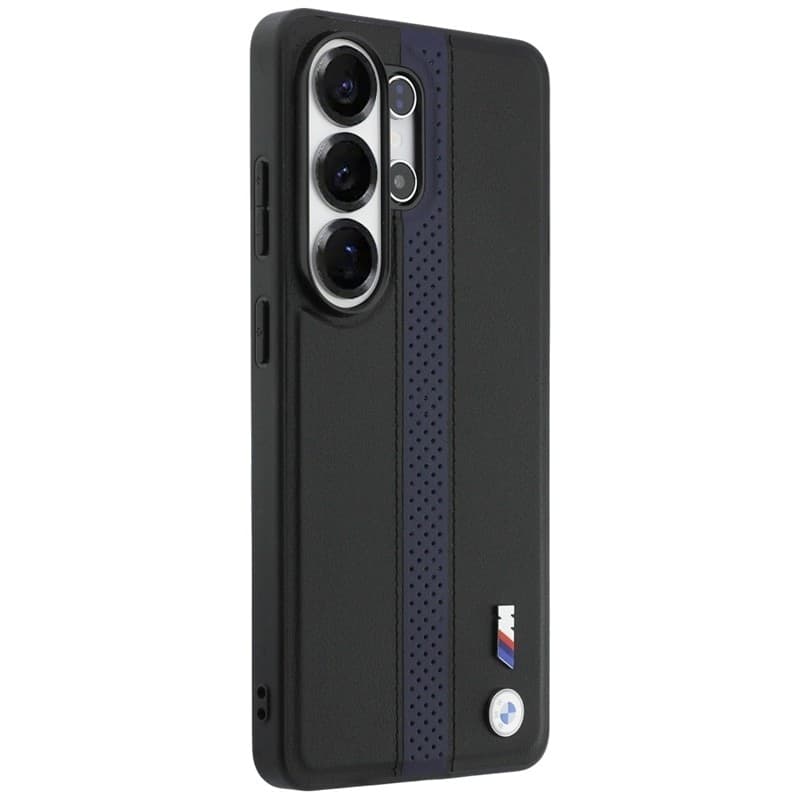 Custodia MagSafe con logo BMW M a strisce perforate per Samsung Galaxy S26 Ultra (blu) - 4
