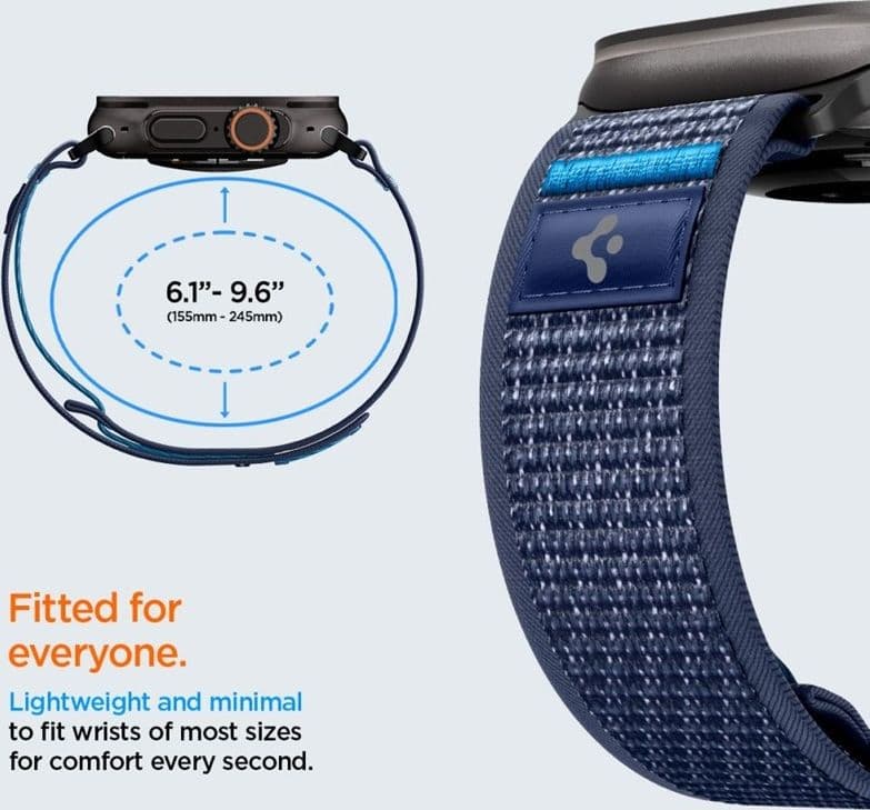 Cinturino Spigen Athlex Air 2 per Apple Watch 44/45/46/49 mm (Blu Navy Attivo) - 7