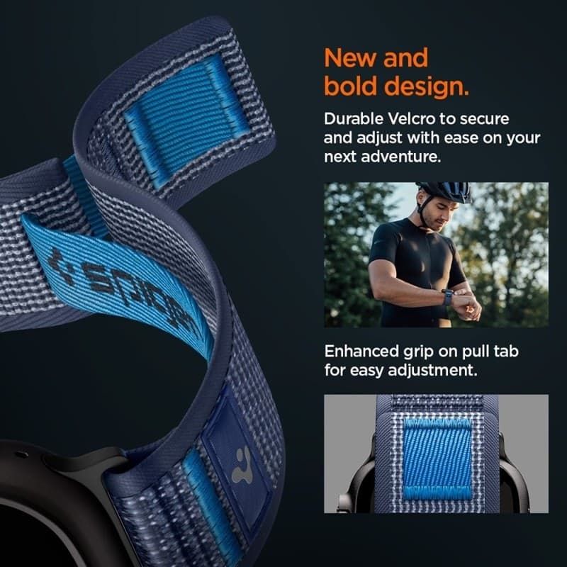 Cinturino Spigen Athlex Air 2 per Apple Watch 44/45/46/49 mm (Blu Navy Attivo) - 9