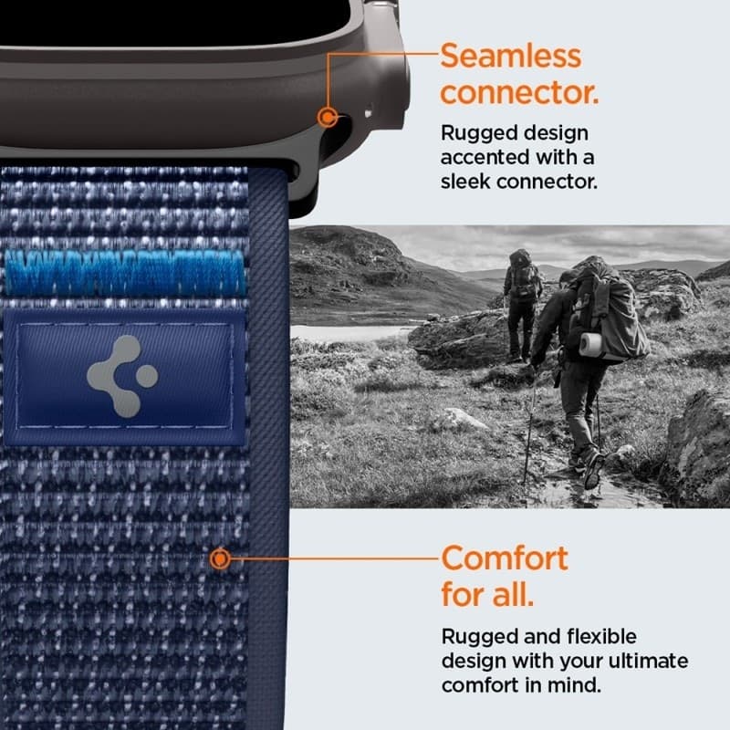 Cinturino Spigen Athlex Air 2 per Apple Watch 44/45/46/49 mm (Blu Navy Attivo) - 10