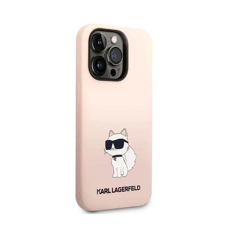 Karl Lagerfeld Silicone NFT Choupette - Case for iPhone 14 Pro (Pink) - 4