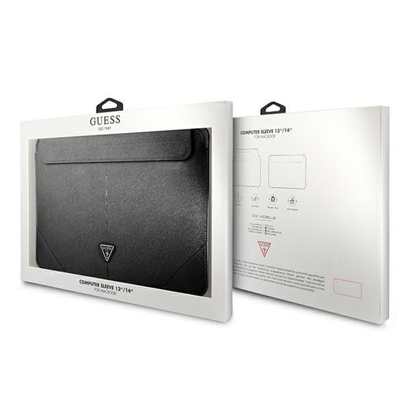 Guess Saffiano Triangle Logo Sleeve - Notebook case 13" / 14" (Black) - 4