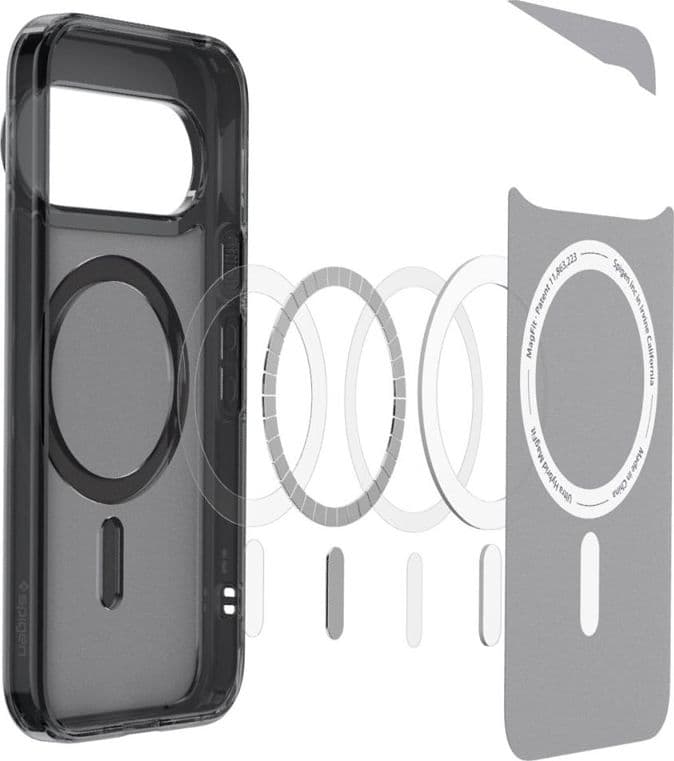 Spigen Ultra Hybrid Mag MagSafe - Custodia per Google Pixel 11 Pro (Nero Ghiaccio) - 5