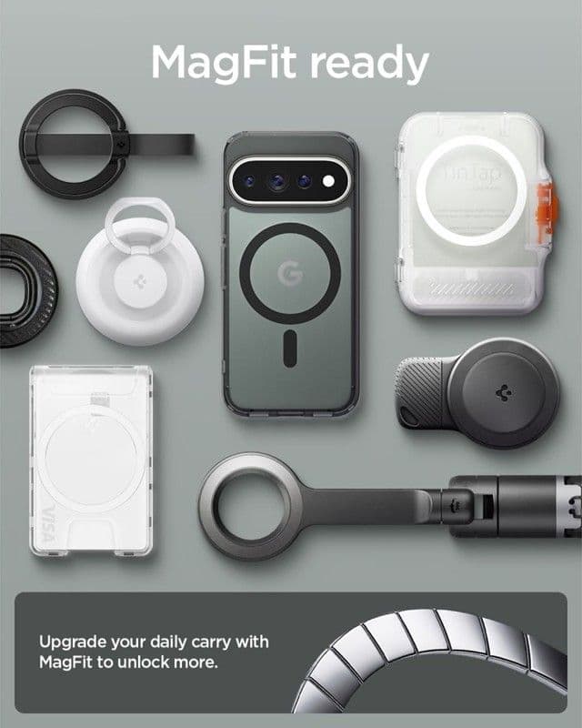 Spigen Ultra Hybrid Mag MagSafe - Custodia per Google Pixel 11 Pro (Nero Ghiaccio) - 9