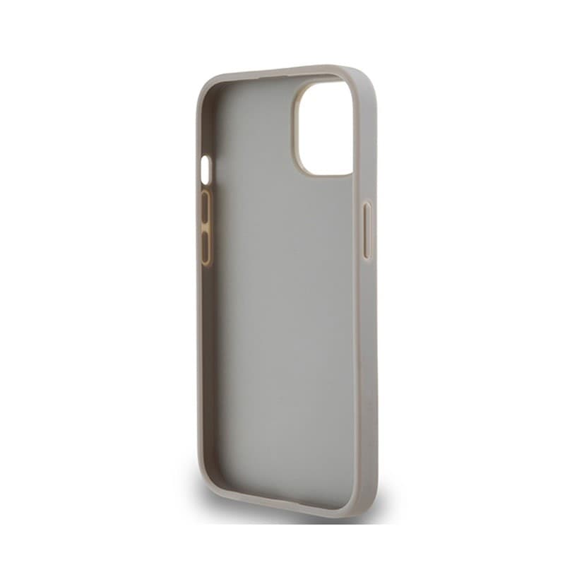 DKNY Leather Mono Stripe & Metal Logo - iPhone 14 / 15 / 13 Case (beige) - 7