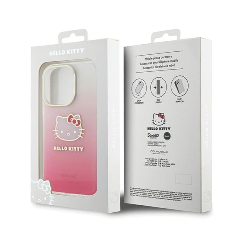 Hello Kitty IML Gradient Electrop Kitty Head - iPhone 15 Pro Max Case (pink) - 8