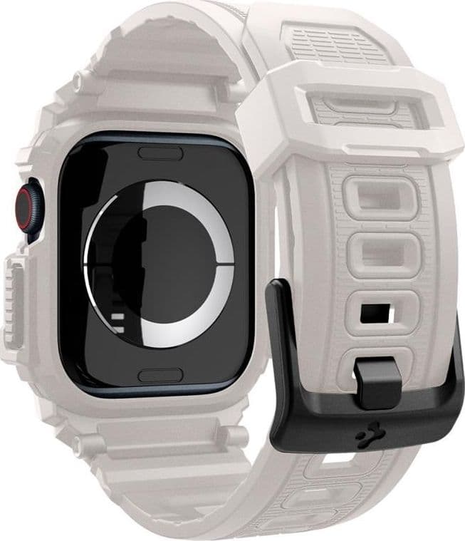 Spigen Rugged Armor Pro - Band with Case for Apple Watch 10 46 mm (Dune Beige) - 2