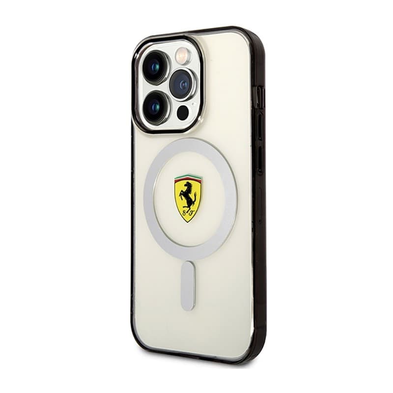 Ferrari Outline Magsafe - Case for iPhone 14 Pro Max (Transparent) - 2
