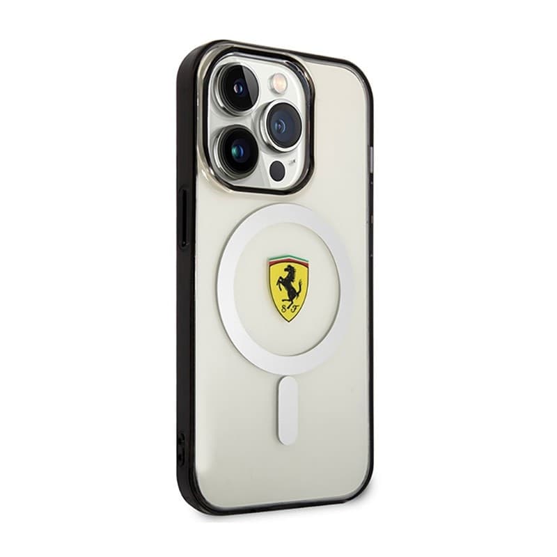 Ferrari Outline Magsafe - Case for iPhone 14 Pro Max (Transparent) - 4