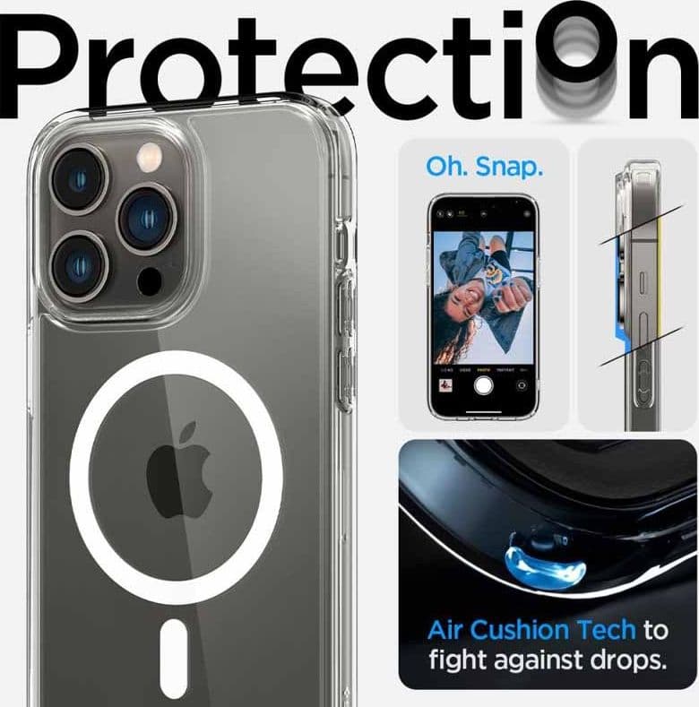 Spigen Ultra Hybrid Mag MagSafe - Case for iPhone 14 Pro (White) - 4