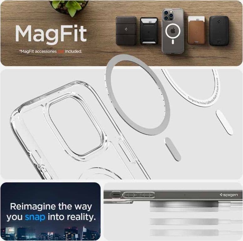 Spigen Ultra Hybrid Mag MagSafe - Case for iPhone 14 Pro (White) - 5