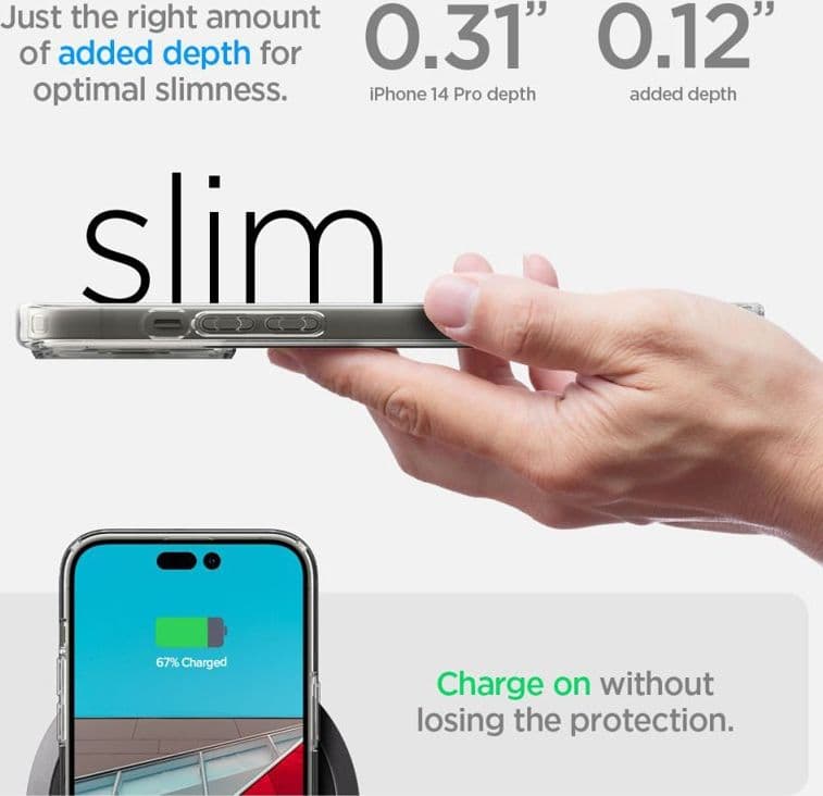 Spigen Ultra Hybrid Mag MagSafe - Case for iPhone 14 Pro (White) - 6