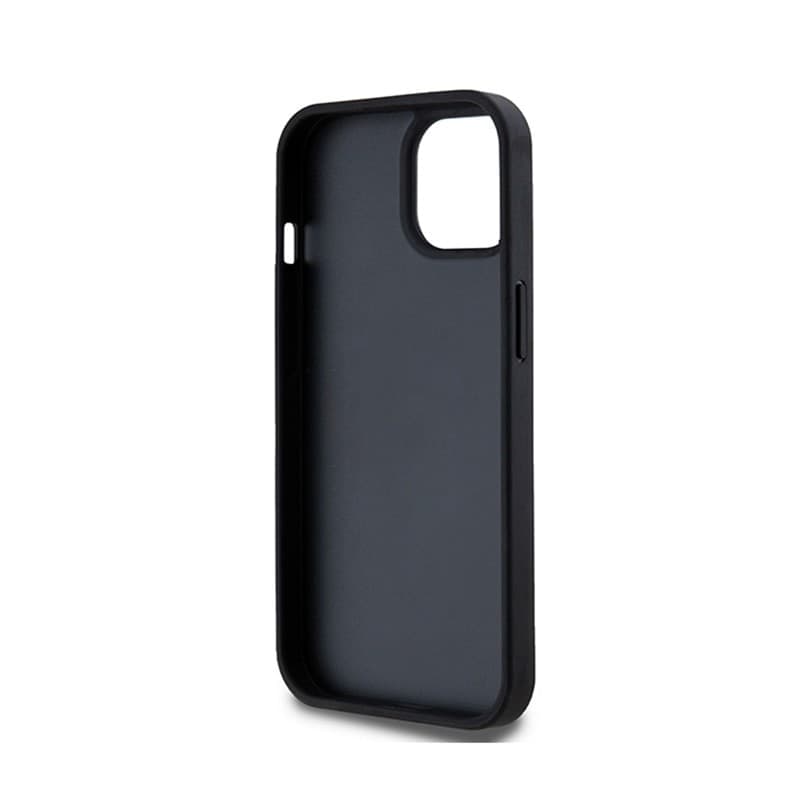 DKNY Leather Checkered Mono Pattern & Printed Stripes - iPhone 14 / 15 / 13 Case (black) - 7