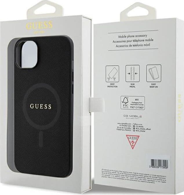 Guess Saffiano MagSafe - iPhone 15 Plus Case (black) - 8