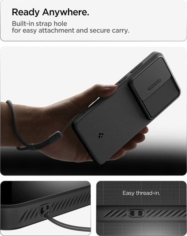 Spigen Optik Armor - Custodia per Samsung Galaxy S26 Ultra (Nero) - 9