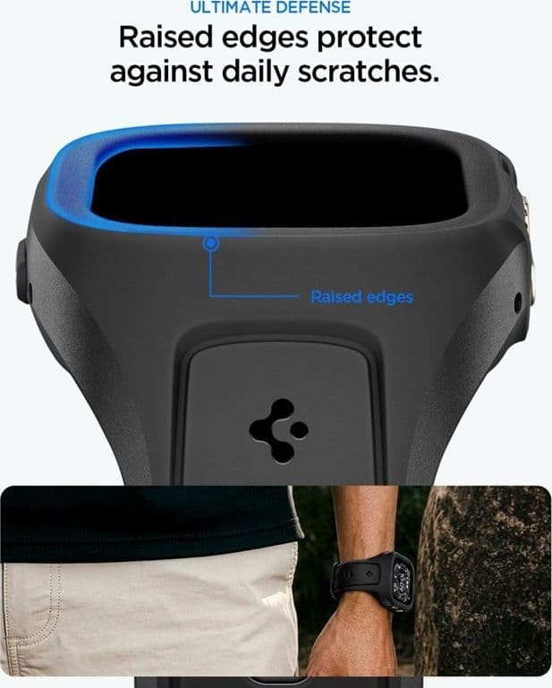 Spigen Liquid Air Pro - Cinturino con custodia per Apple Watch Ultra 49mm (Nero) - 3