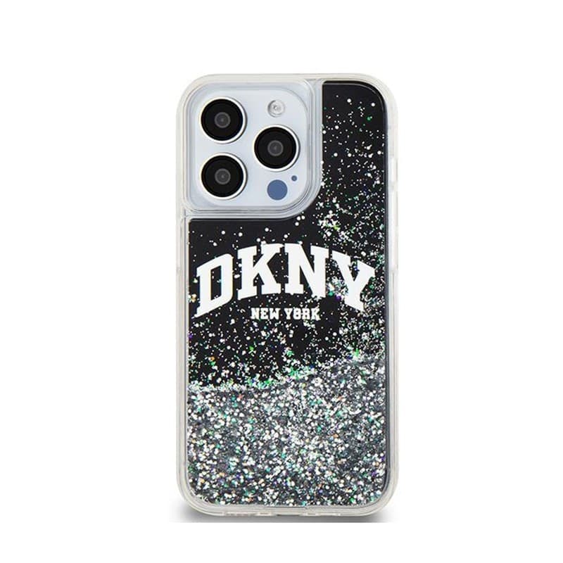 DKNY Liquid Glitter Big Logo - Case for iPhone 15 Pro (black) - 3