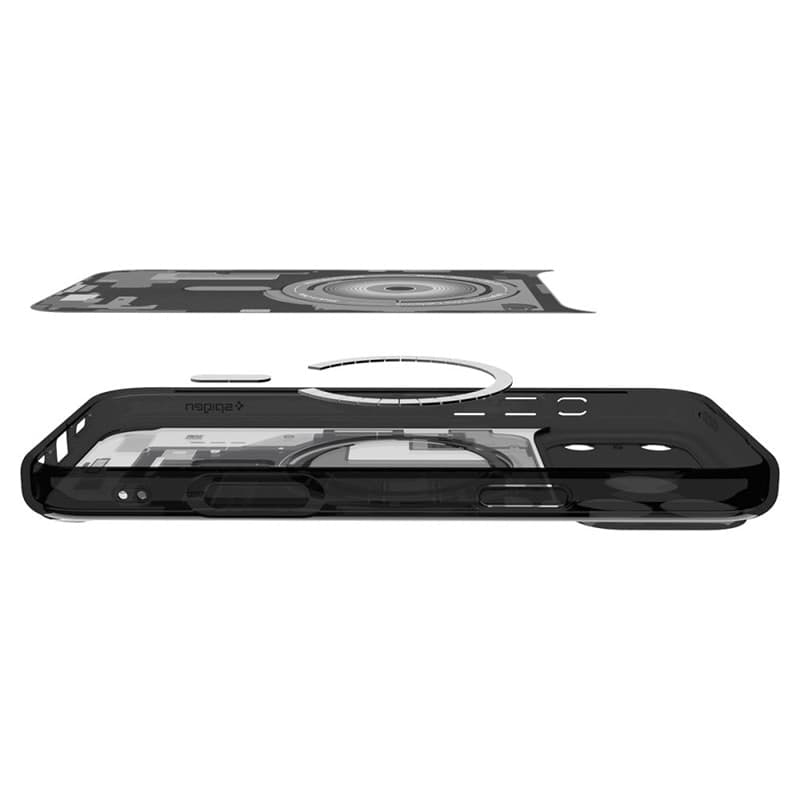 Spigen Ultra Hybrid Mag MagSafe - Custodia per iPhone 18 Pro / 17 Pro (Zero One Black) - 4