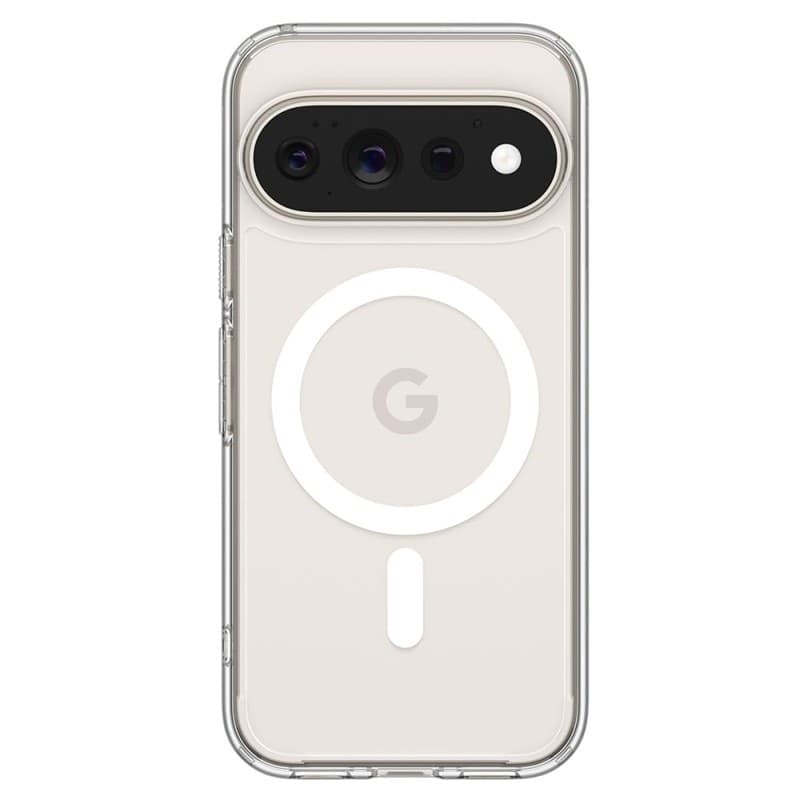 Spigen Ultra Hybrid Mag MagSafe - Custodia per Google Pixel 11 Pro (Trasparente/Bianco) - 4