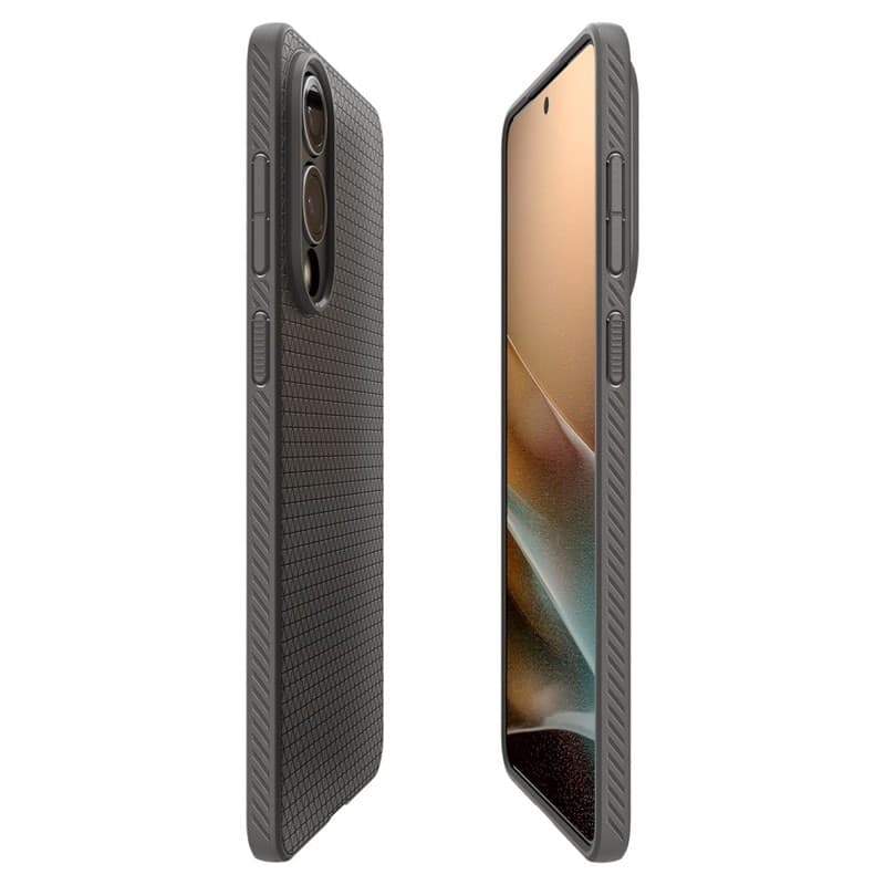 Spigen Liquid Air - Case for Samsung Galaxy S25 Edge (Marble Grey) - 8