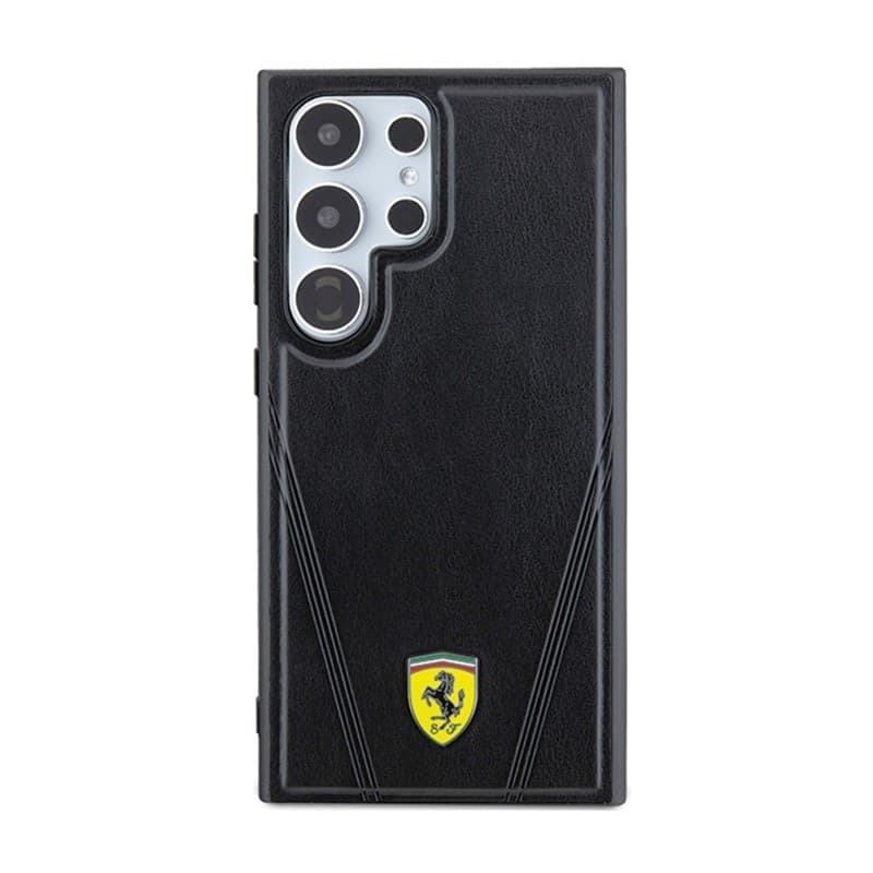 Ferrari Hot Stamp V Lines MagSafe - Samsung Galaxy S24 Ultra case (black) - 3