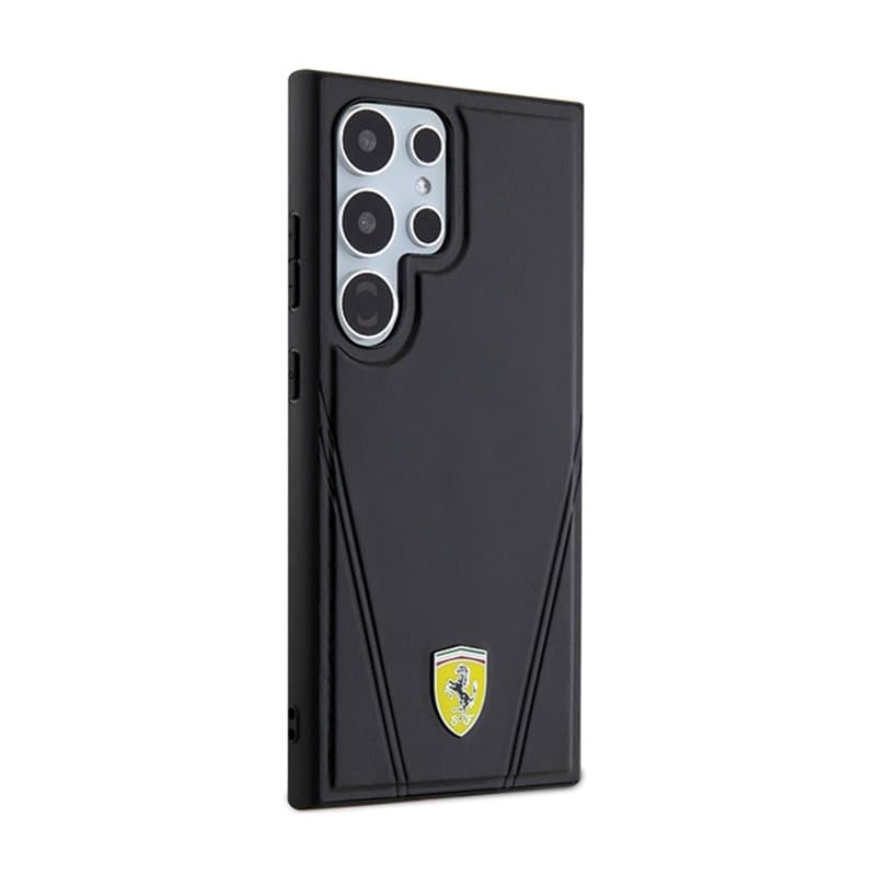 Ferrari Hot Stamp V Lines MagSafe - Samsung Galaxy S24 Ultra case (black) - 4