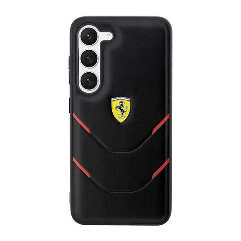 Ferrari Hot Stamp Lines - Case for Samsung Galaxy S23 (Black) - 3