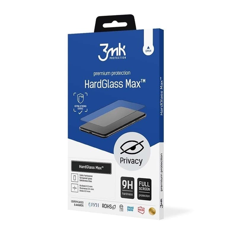 3mk HardGlass Matt Max Privacy - Matte Tempered Glass with Privacy Filter for Samsung Galaxy S25 Edge - 2