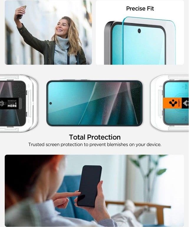 Spigen GLAS.TR EZ Fit HD - Pellicola protettiva in vetro temperato per Samsung Galaxy A36 5G / A37 5G - 5