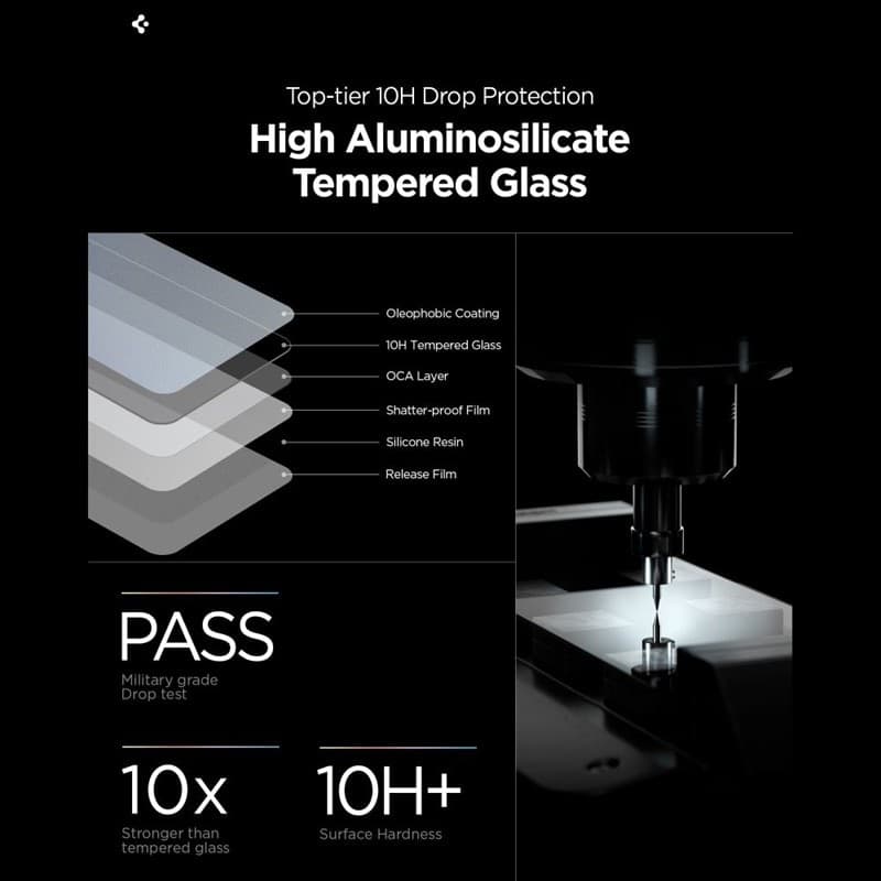 Spigen GLAS.TR EZ Fit Pro AC HD - Vetro temperato per Samsung Galaxy S26+ - 9