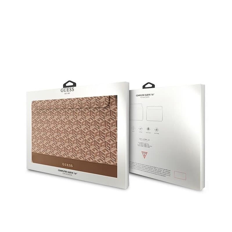 Guess GCube Stripes Computer Sleeve - 16" Notebook Case (brown) - 4